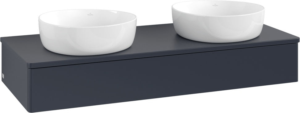 Villeroy & Boch Waschtischunterschrank Antao 1200 mm Midnight Blue Matt mit LED-Beleuchtung