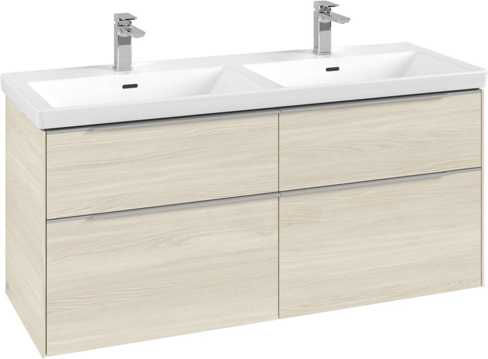 Villeroy & Boch Waschtischunterschrank Subway 3.0 C 568L0 1272 mm Brilliant White mit LED