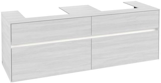 Villeroy & Boch Waschtischunterschrank Collaro C021 B0 1600 mm Kansas Oak mit LED-Beleuchtung