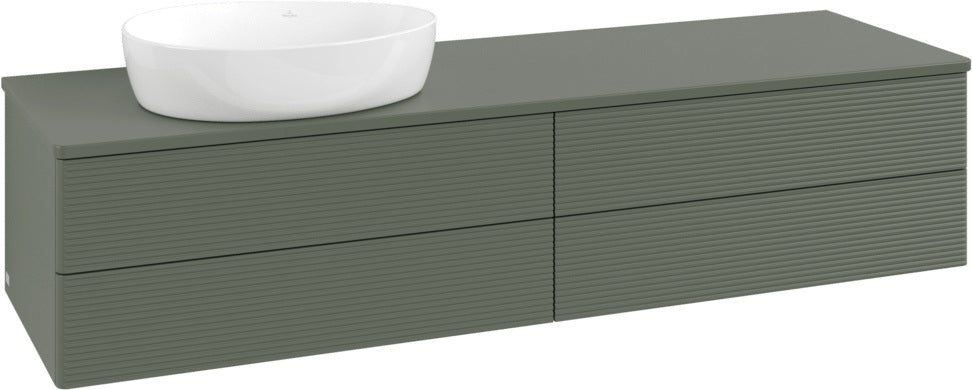 Villeroy & Boch Waschtischunterschrank Antao L26150 1600 mm Anthrazit Matt mit Beleuchtung