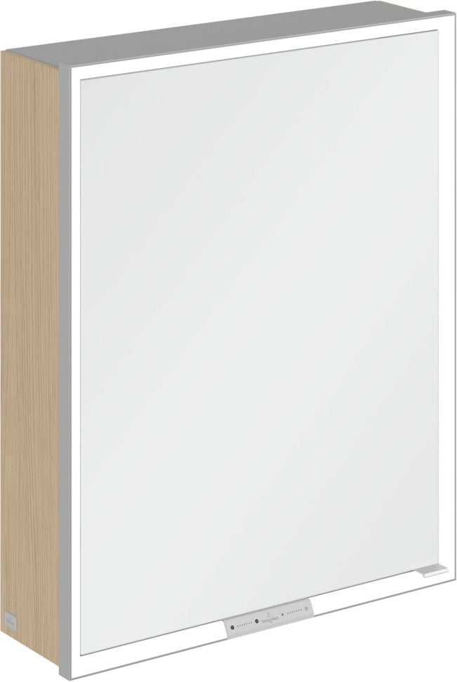 Villeroy & Boch My View+ Spiegelschrank A4816L 600 mm Arizona Oak mit LED-Beleuchtung und SoftClosing