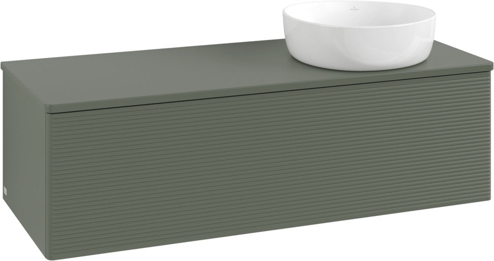Villeroy & Boch Antao Waschbeckenunterschrank 1200 mm Anthracite Matt Lacquer mit LED-Beleuchtung