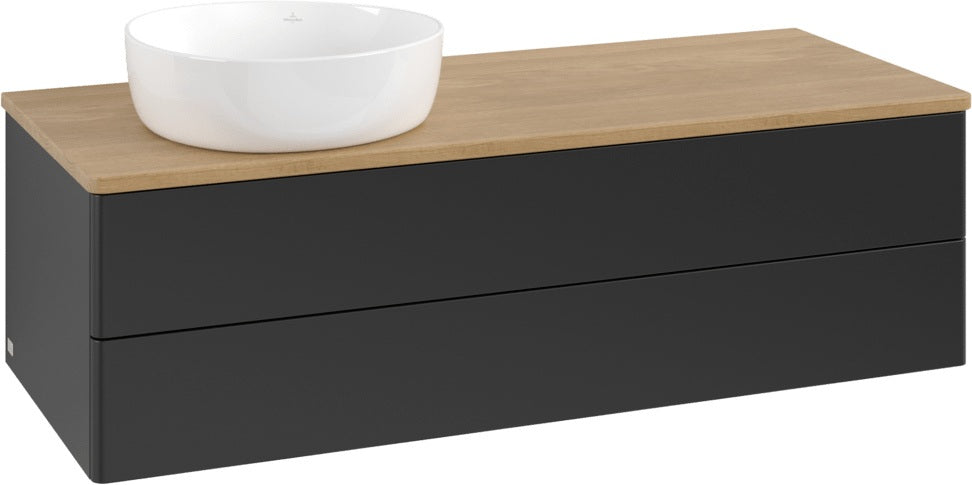 Villeroy & Boch Antao Waschtischunterschrank 1200 mm Anthrazit Matt mit Beleuchtung