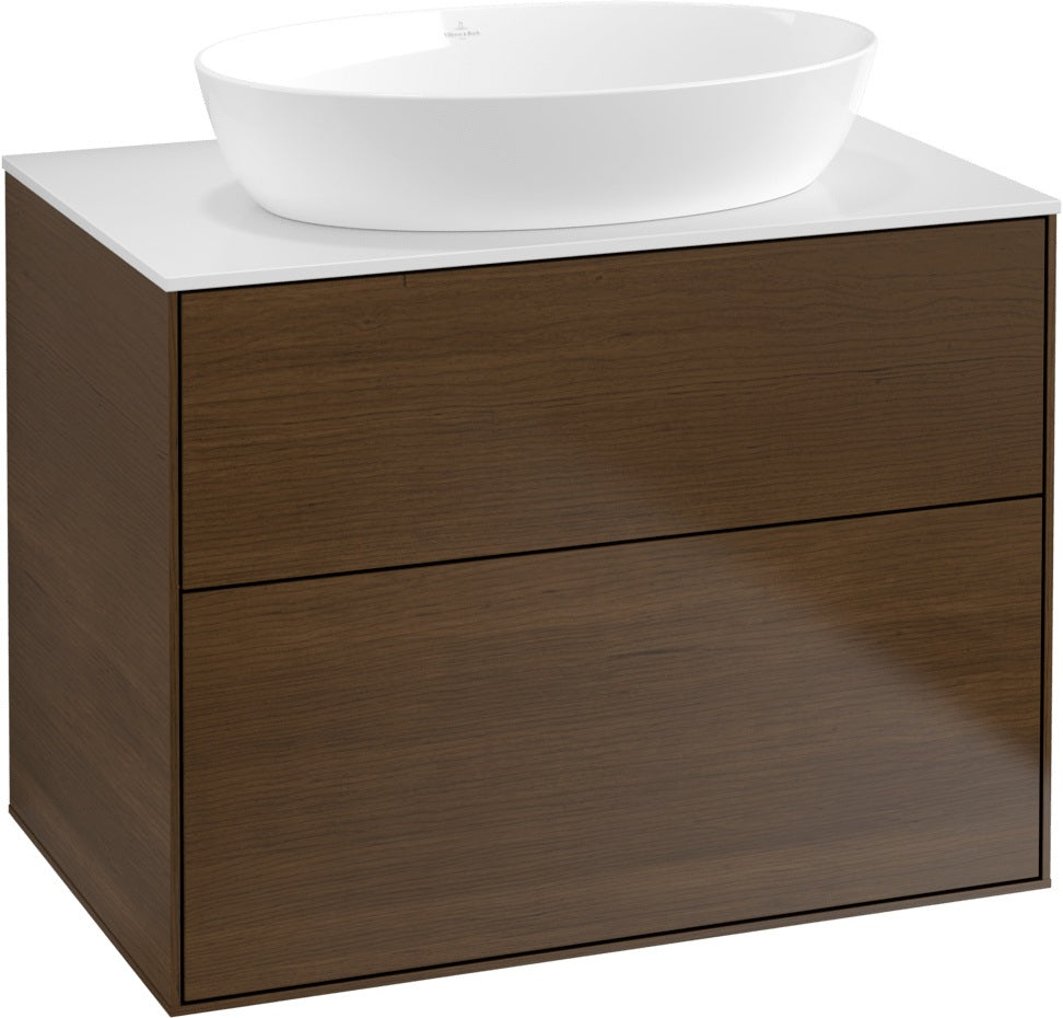 Villeroy & Boch Waschtischunterschrank Finion G9920 800 mm Glossy White Lacquer mit Beleuchtung
