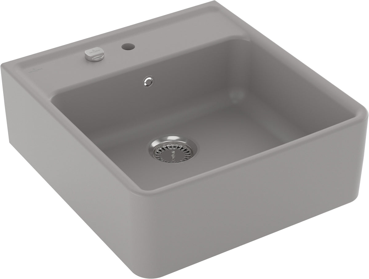 Villeroy & Boch Spülstein Einzelbecken 632062 – Rechteck Ivory CeramicPlus 595x630mm