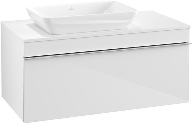 Villeroy & Boch Venticello Waschtischunterschrank Glossy White 957 mm, Auszug links