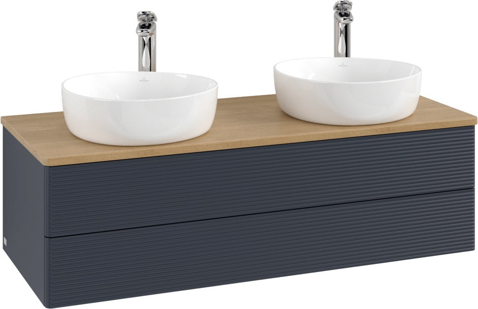 Villeroy & Boch Antao Waschtischunterschrank 1200 mm, 2 Auszüge, Push-Open, Stone Grey Matt