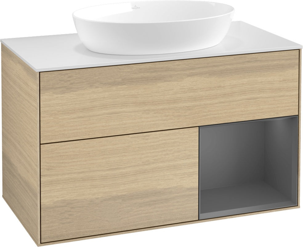 Villeroy & Boch Finion Waschtischunterschrank FA21GFGF 1000 mm Glossy White Lacquer