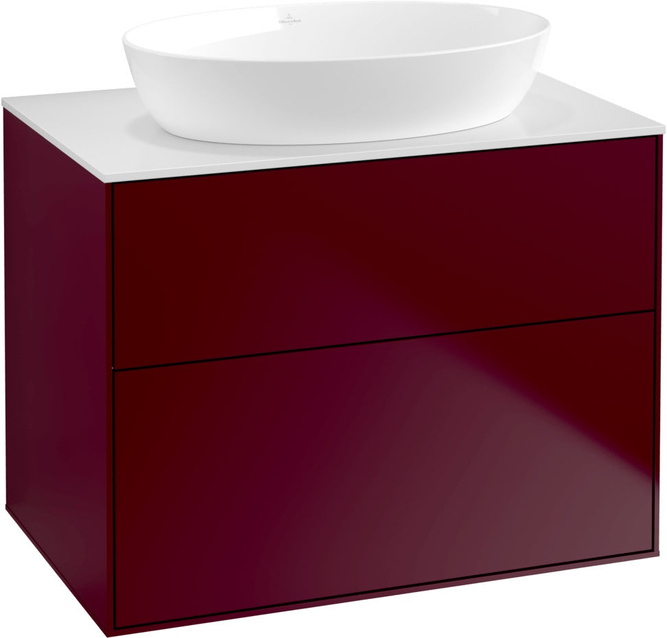 Villeroy & Boch Waschtischunterschrank Finion G9920 800 mm Glossy White Lacquer mit Beleuchtung