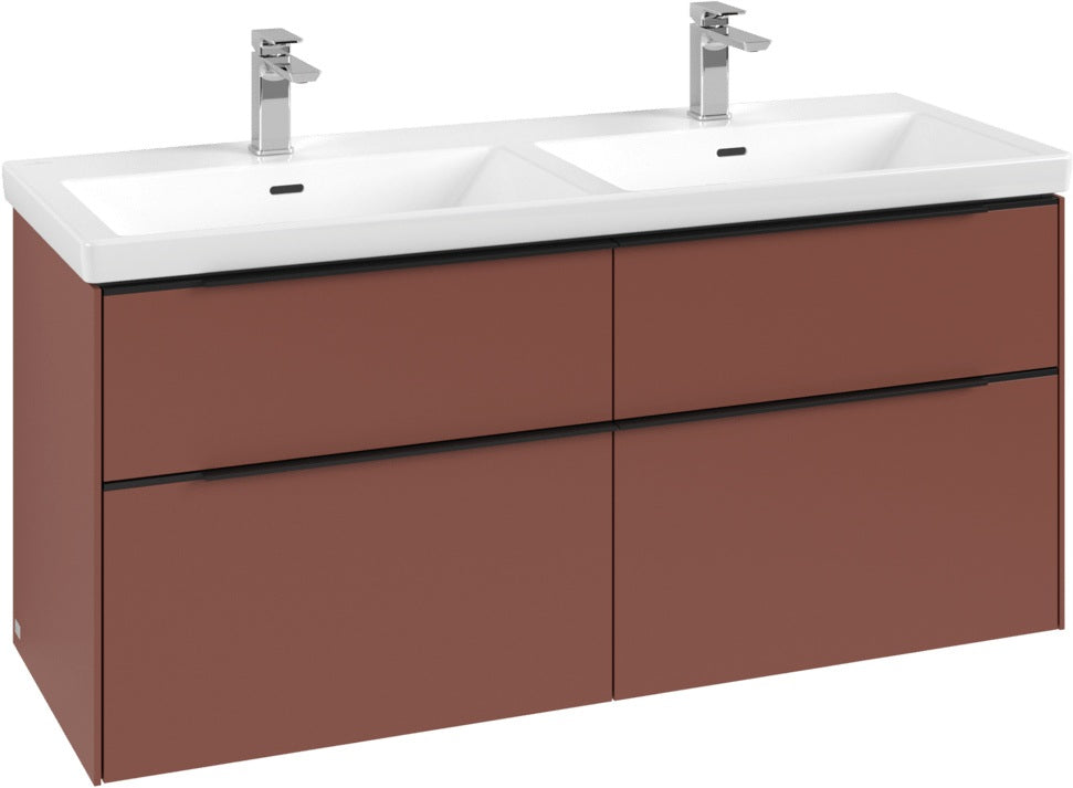 Villeroy & Boch Waschtischunterschrank Subway 3.0 C 568L0 1272 mm Brilliant White mit LED