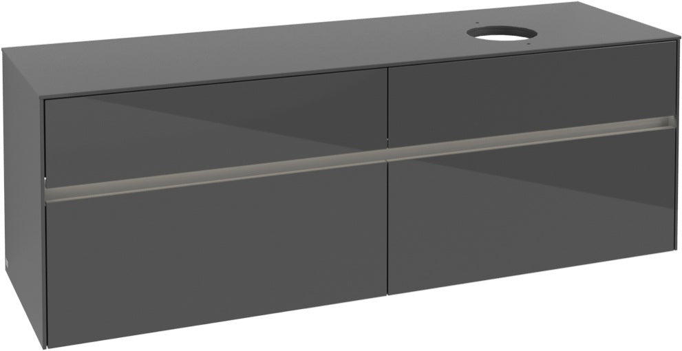 Villeroy & Boch Waschtischunterschrank Collaro C051 B0 1600 mm Glossy White mit LED-Beleuchtung