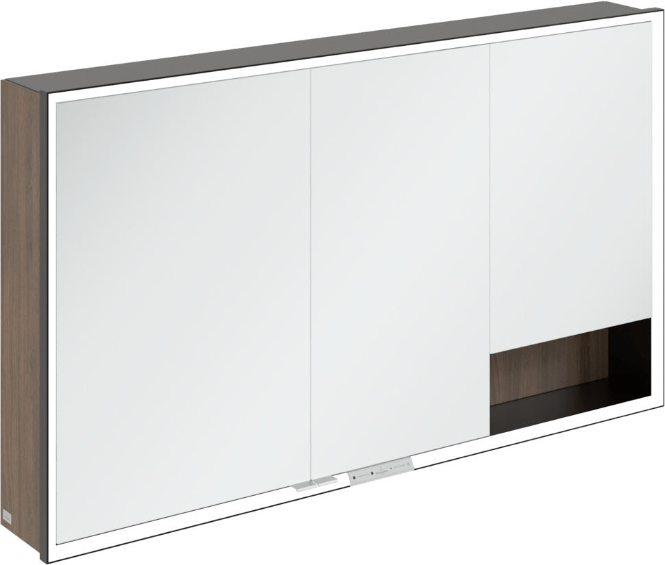 Villeroy & Boch Spiegelschrank My View+ B48110 1000 mm Graphite mit LED-Beleuchtung und SoftClosing