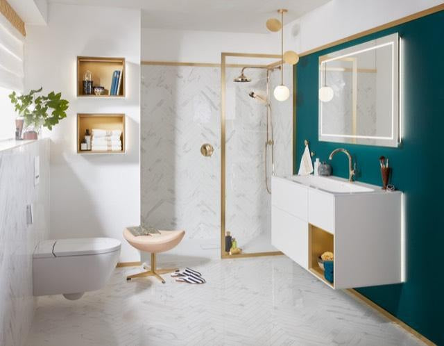 Villeroy & Boch Squaro Infinity Duschwanne 1600x800mm Stone White, rechteckig, Quaryl, Rutschhemmung Klasse C