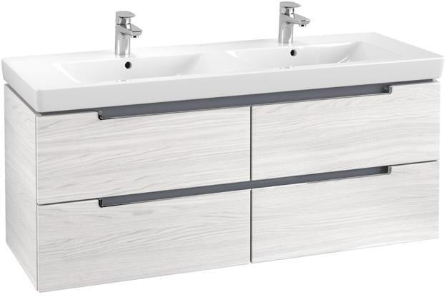 Villeroy & Boch Subway 2.0 Waschtischunterschrank 1287 mm mit 4 Auszügen in Glossy White