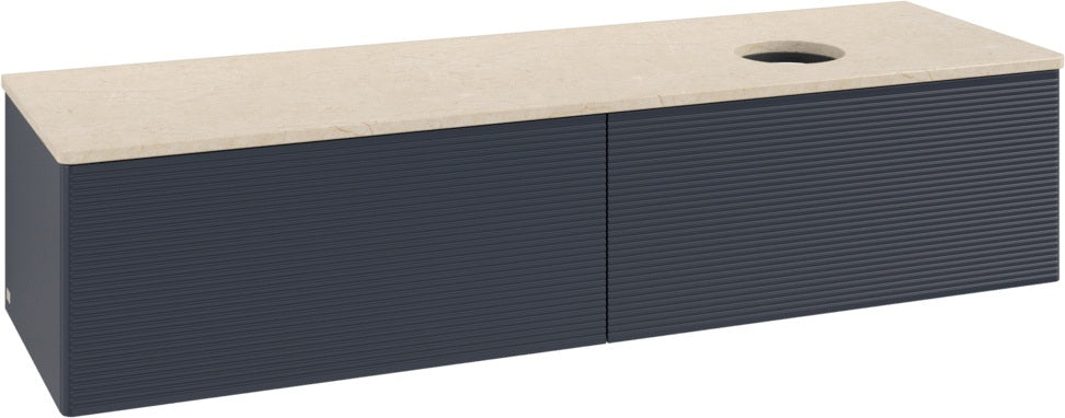 Villeroy & Boch Antao Waschbeckenunterschrank 1600 mm Anthrazit Matt mit 2 Auszügen