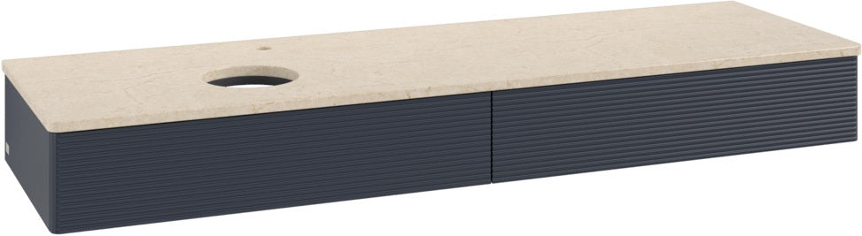 Villeroy & Boch Waschtischunterschrank Antao K15153 1600 mm Anthracite Matt Lack mit Hahnlochbohrung