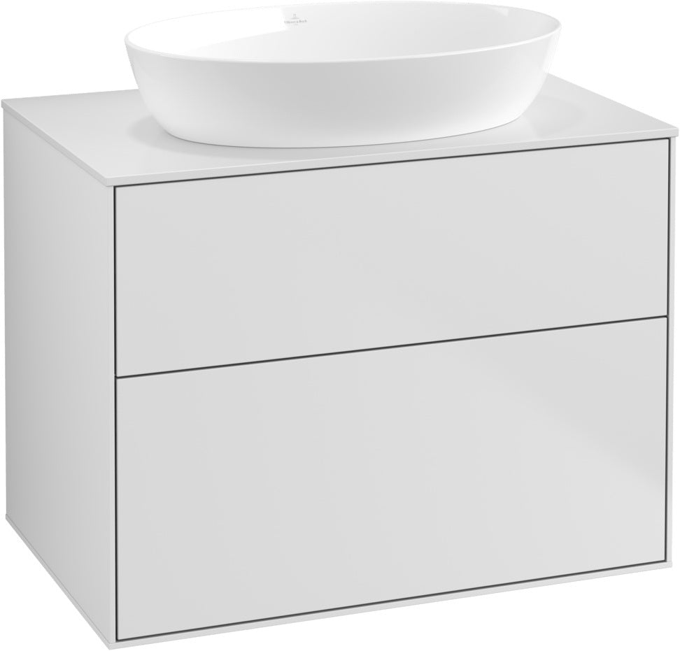 Villeroy & Boch Waschtischunterschrank Finion G9920 800 mm Glossy White Lacquer mit Beleuchtung