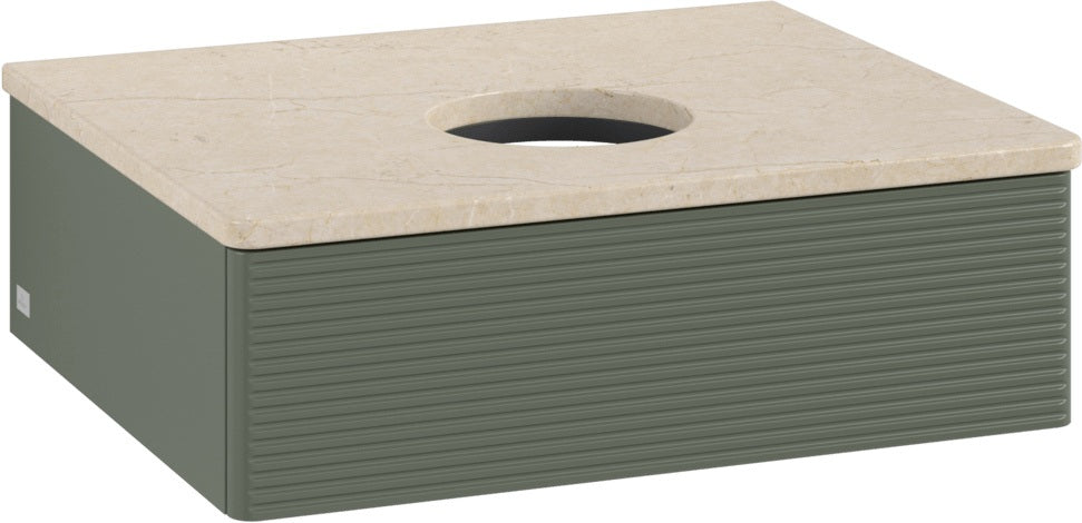 Villeroy & Boch Waschbeckenunterschrank Antao 600 mm Anthracite Matt Lacquer mit LED-Beleuchtung