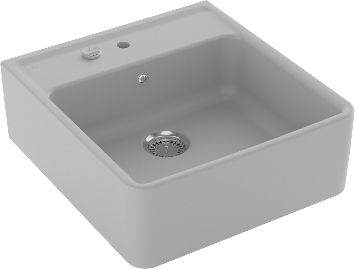 Villeroy & Boch Spülstein Einzelbecken 632062 – Rechteck Ivory CeramicPlus 595x630mm