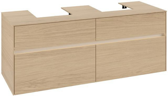 Villeroy & Boch Waschtischunterschrank Collaro 1400 mm Nordic Oak mit LED-Beleuchtung und SoftClosing