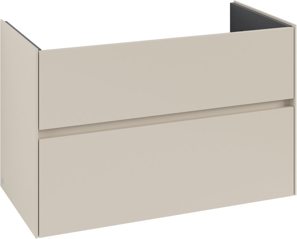 Villeroy & Boch Collaro Waschbeckenunterschrank 961 mm White Oak – 2 Auszüge, SoftClosing