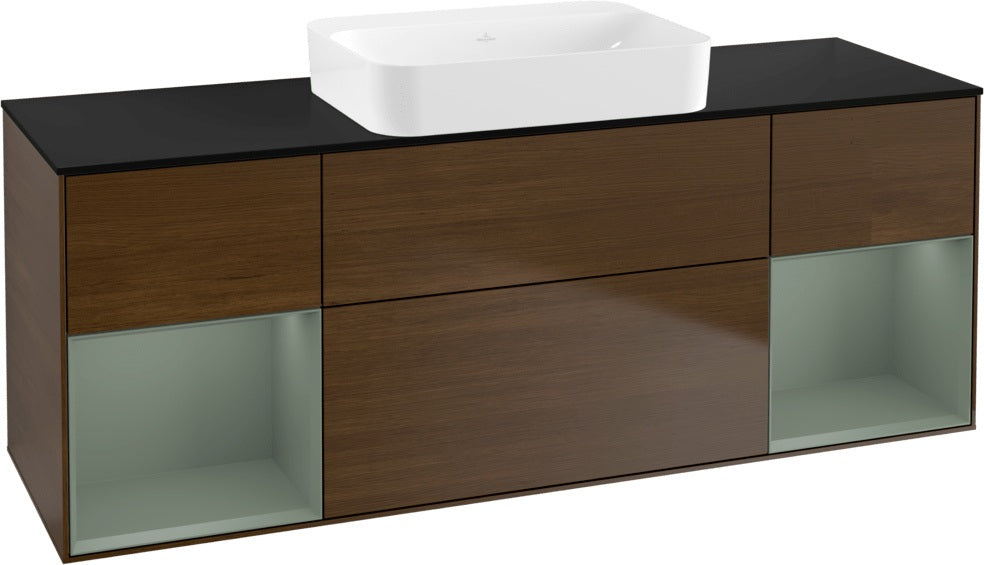 Villeroy & Boch Finion Waschbeckenunterschrank 1600 mm Glossy White Lacquer mit Beleuchtung