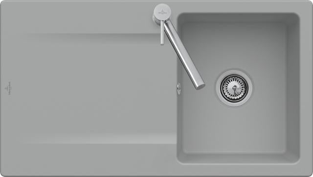 Villeroy & Boch Siluet 50 flat Flächenbündige Spüle 880x490mm Weiß Alpin CeramicPlus