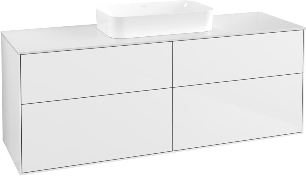 Villeroy & Boch Finion Waschtischunterschrank 1600 mm Glossy White Lacquer mit 4 Auszügen