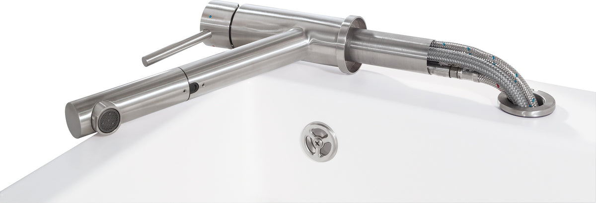 Villeroy & Boch Como Shower Window Küchenarmatur – Edelstahl massiv, ausziehbar, Vorfensterfunktion