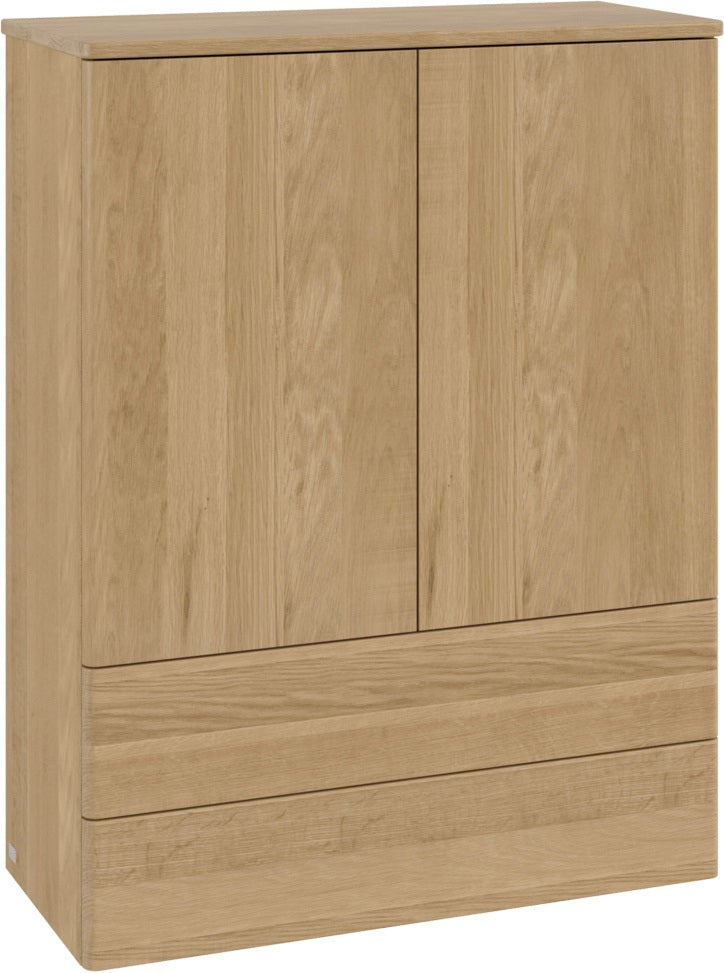 Villeroy & Boch Antao Highboard L47000 – 814 mm, Glossy White Lacquer, LED-Beleuchtung