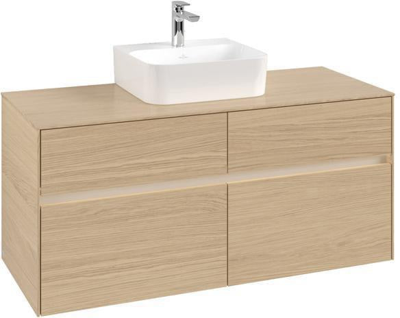 Villeroy & Boch Waschtischunterschrank Collaro 1200 mm Nordic Oak mit LED-Beleuchtung