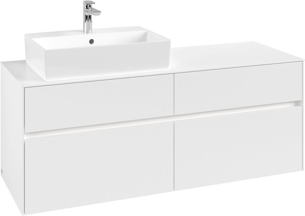 Villeroy & Boch Waschbeckenunterschrank Collaro C132 B0 1400 mm White Matt mit LED-Beleuchtung