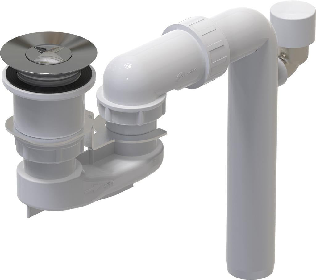 Villeroy & Boch Push-to-Open Ventil U909520 verchromt – ohne Überlauffunktion