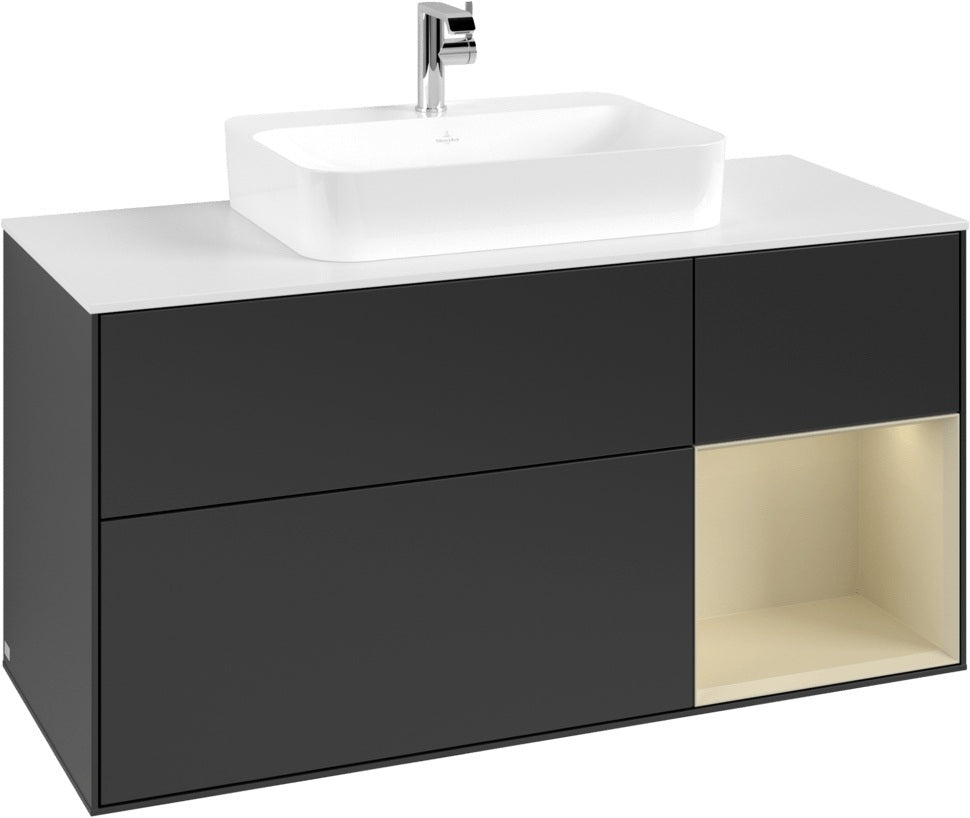 Villeroy & Boch Waschtischunterschrank Finion F421G 1200 mm Glossy White Lacquer