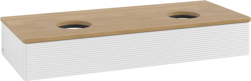 Villeroy & Boch Antao Waschtischunterschrank 1200 mm Glossy White Lacquer mit LED-Beleuchtung