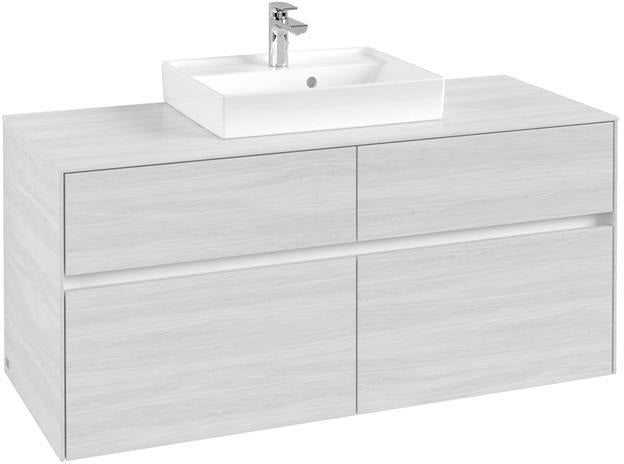 Villeroy & Boch Collaro Waschtischunterschrank 1200 mm mit 4 Auszügen in Black Matt Lacquer