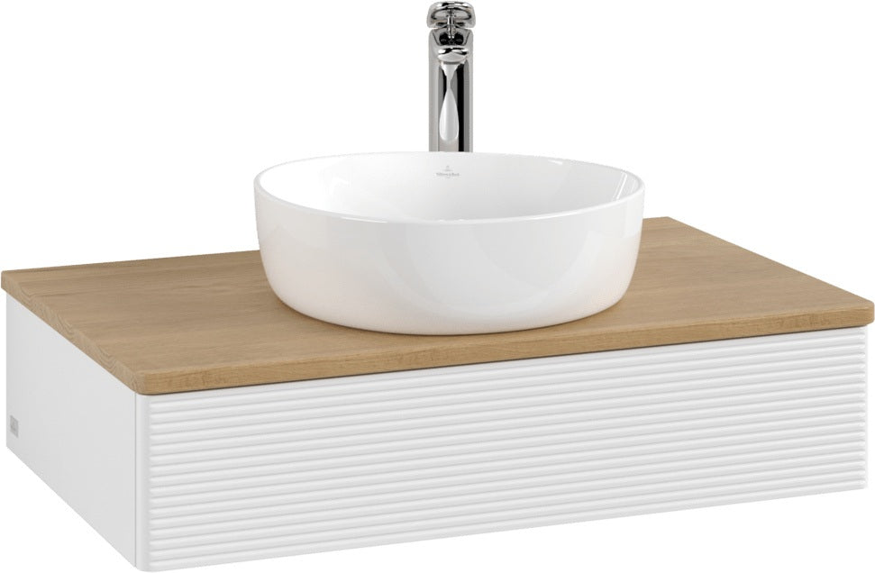 Villeroy & Boch Waschbeckenunterschrank Antao 800 mm Glossy White Lacquer mit Auszug und SoftClosing