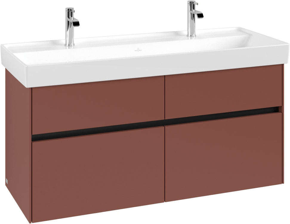 Villeroy & Boch Waschtischunterschrank Collaro C012 Glossy White 1154 mm mit 4 Auszügen