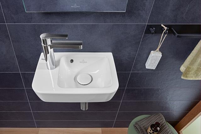 Villeroy & Boch Handwaschbecken O.novo 434236 – 360 x 250 x 145 mm, Eckig, Weiß Alpin