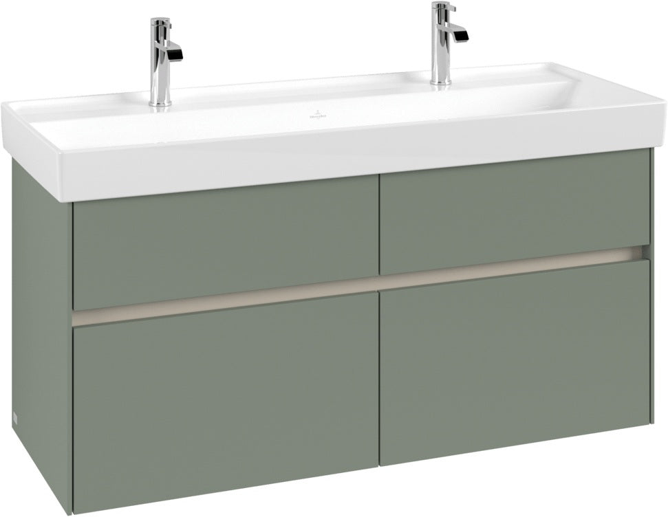 Villeroy & Boch Waschtischunterschrank Collaro C012 Glossy White 1154 mm mit 4 Auszügen