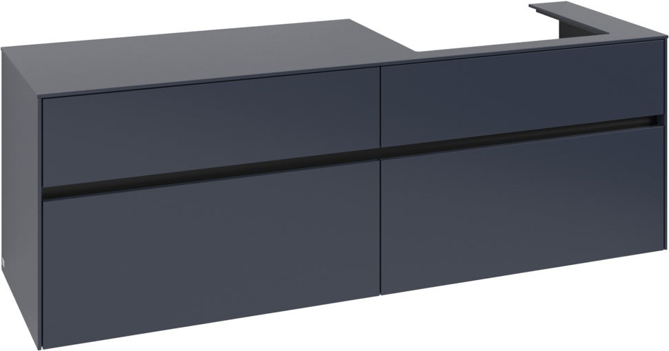 Villeroy & Boch Waschtischunterschrank Collaro C023B0 1600 mm White Oak mit Beleuchtung und SoftClosing