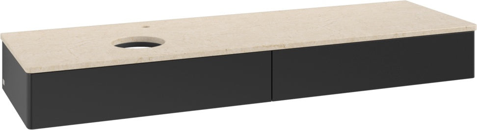 Villeroy & Boch Antao Waschtischunterschrank 1600 mm Anthracite Matt Lacquer mit Hahnlochbohrung