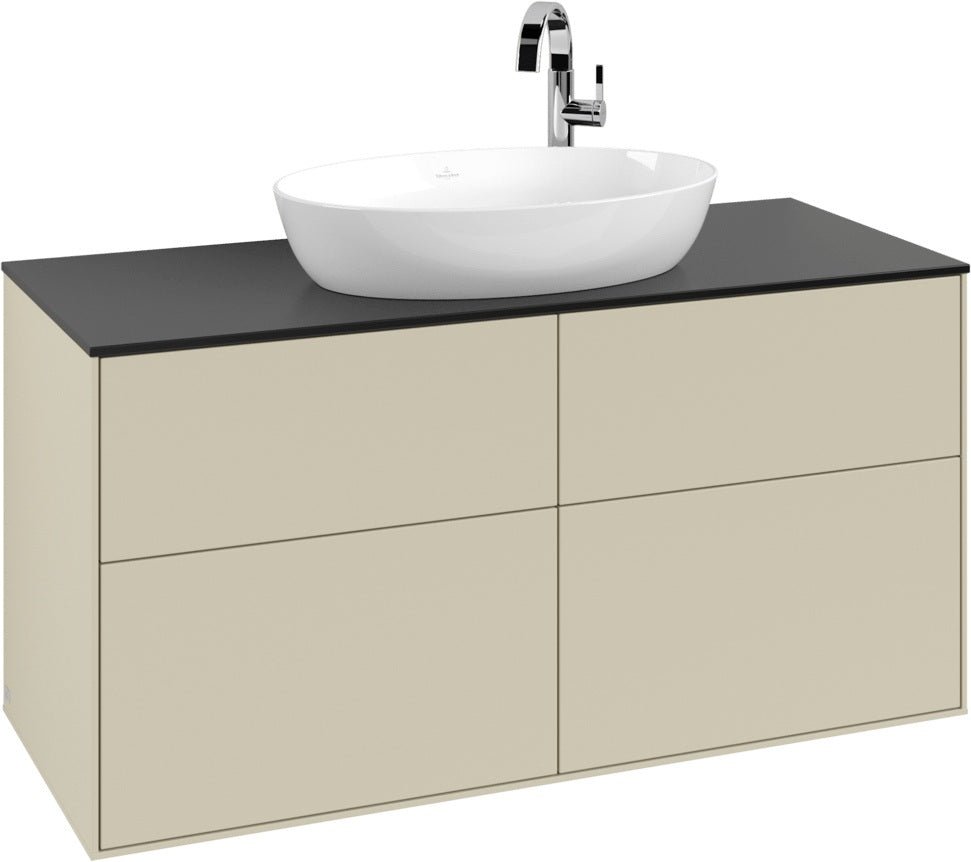 Villeroy & Boch Finion Waschtischunterschrank F91200GF 1200 mm Glossy White Lacquer mit 4 Auszügen
