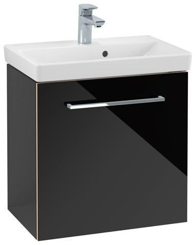 Villeroy & Boch Avento Waschtischunterschrank 530 mm Crystal Grey, 1 Tür links, mit Dämpfung
