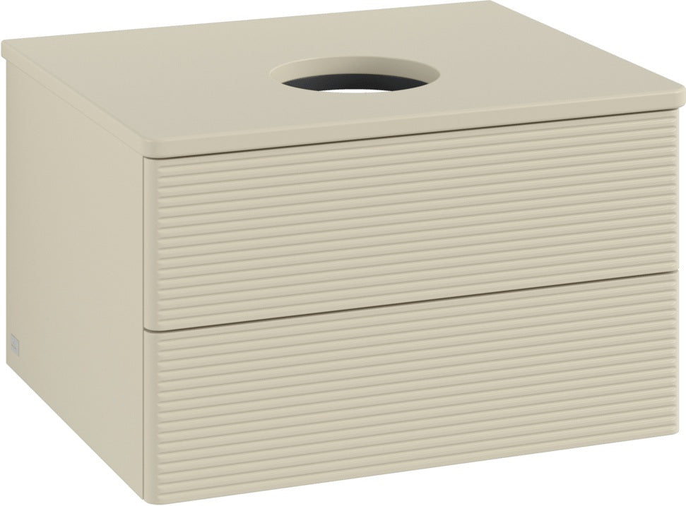 Villeroy & Boch Waschtischunterschrank Antao 600 mm Anthrazit Matt mit LED-Auszugsbeleuchtung