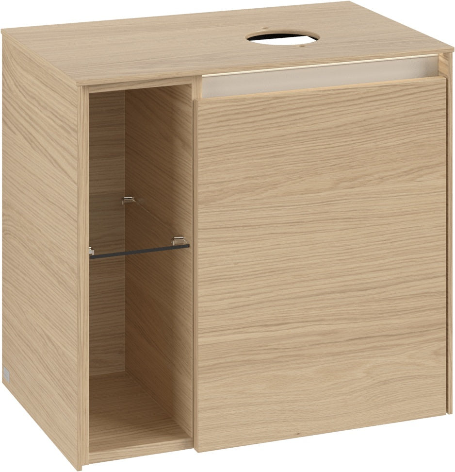 Villeroy & Boch Waschbeckenunterschrank Collaro C151 B0 600x548x380mm White Oak mit Beleuchtung
