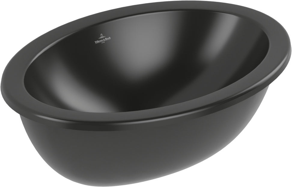 Villeroy & Boch Loop & Friends Unterbauwaschbecken 485x325mm Pure Black CeramicPlus