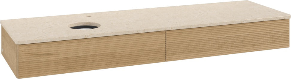 Villeroy & Boch Antao Waschtischunterschrank 1600 mm grau mit 2 Auszügen und Push-Open