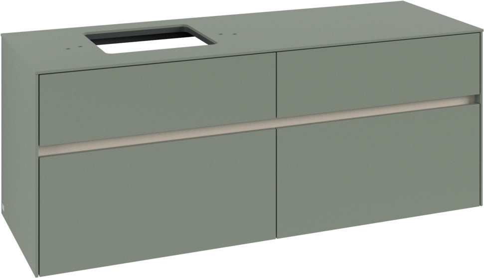 Villeroy & Boch Waschbeckenunterschrank Collaro C132 B0 1400 mm White Oak mit Beleuchtung