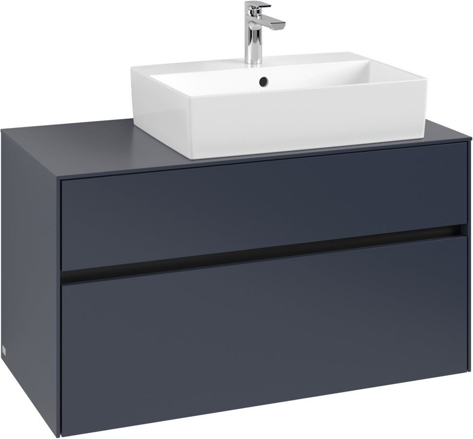 Villeroy & Boch Waschtischunterschrank Collaro C127 B0 1000 mm White Oak mit LED-Beleuchtung